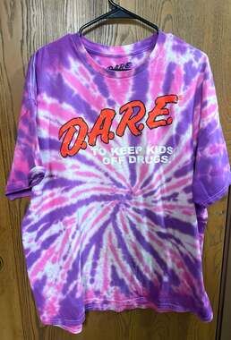 D.A.R.E. To Keep Kids Off Drugs Graphic Tie-Dye Short Sleeve T-Shirt